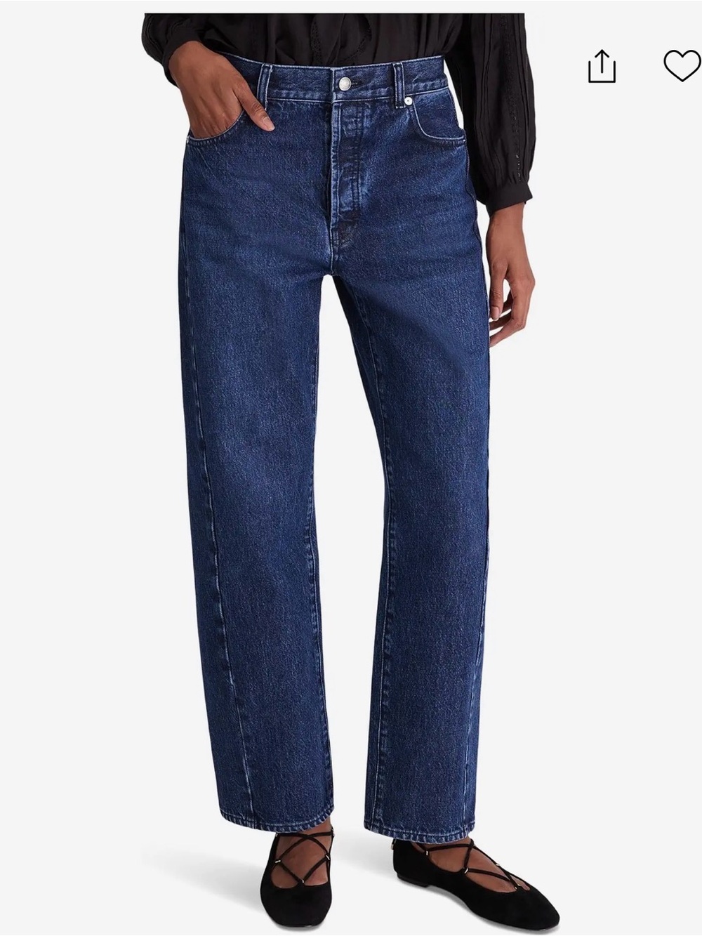 Madewell Pieced Barrel Leg Jean size 28T